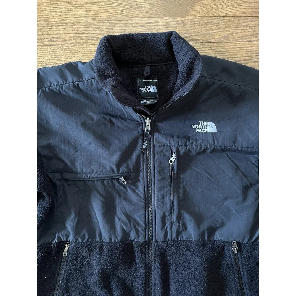 The North Face Jacket Mens Large Black Denali Fleece Full Zip Outdoor Gorpcore